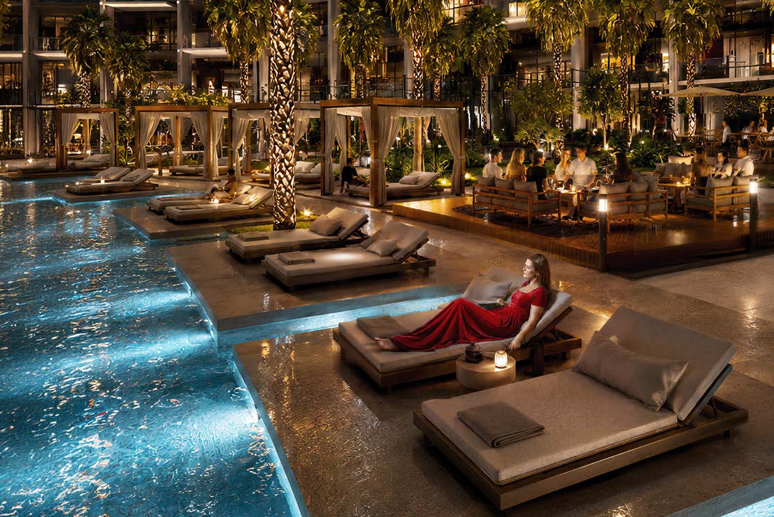 Binghatti Wraith Infinity Pool amenity at the official project